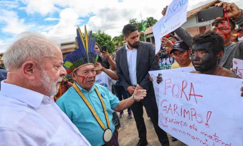 Lula durante visita a Boa Vista, capital de Roraima