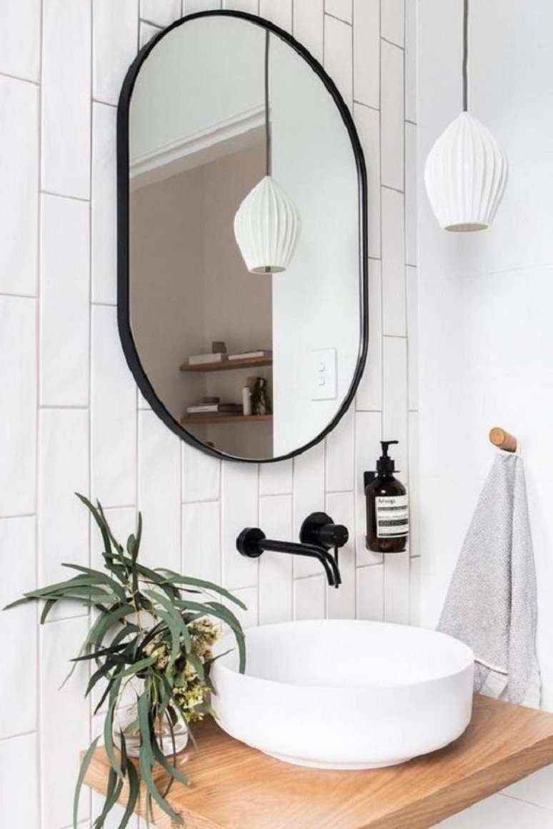 65. Acess&oacute;rios para lavabo moderno com cabide &ndash; Foto Fashion Bubbles