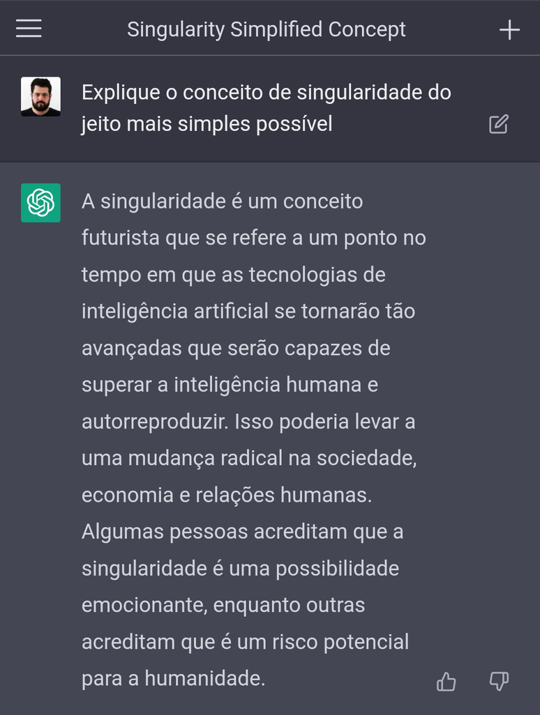 Reprodução / ChatGPT