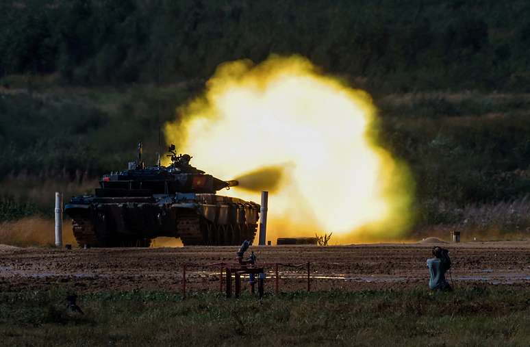 Tanque de guerra em Moscou 