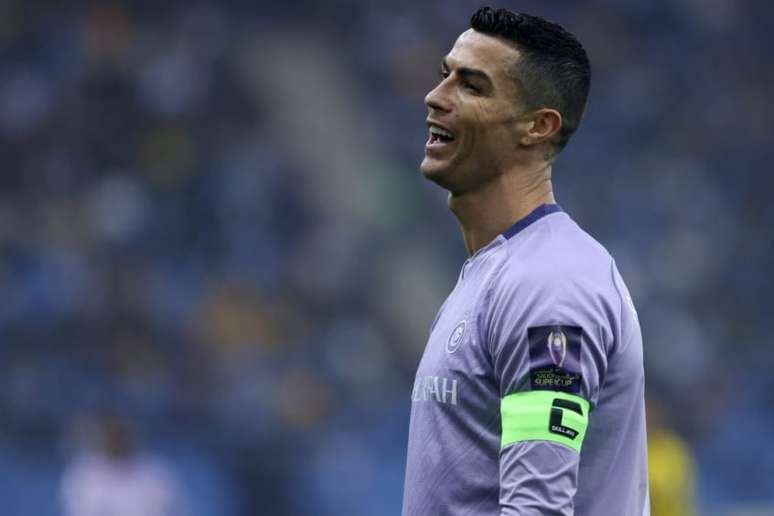 CR7 foi alvo de provocações de torcedores sauditas (Foto: FAYEZ NURELDINE / AFP)