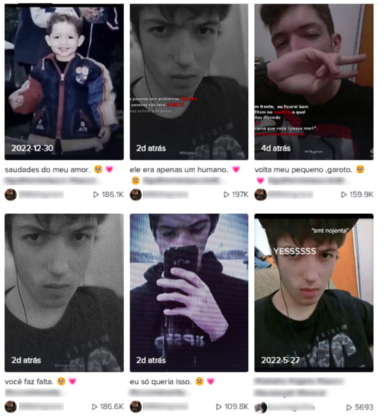 V&iacute;deos do assassino G. T. atingem 200 mil visualiza&ccedil;&otilde;es em poucos dias no TikTok, e n&atilde;o s&atilde;o moderados.