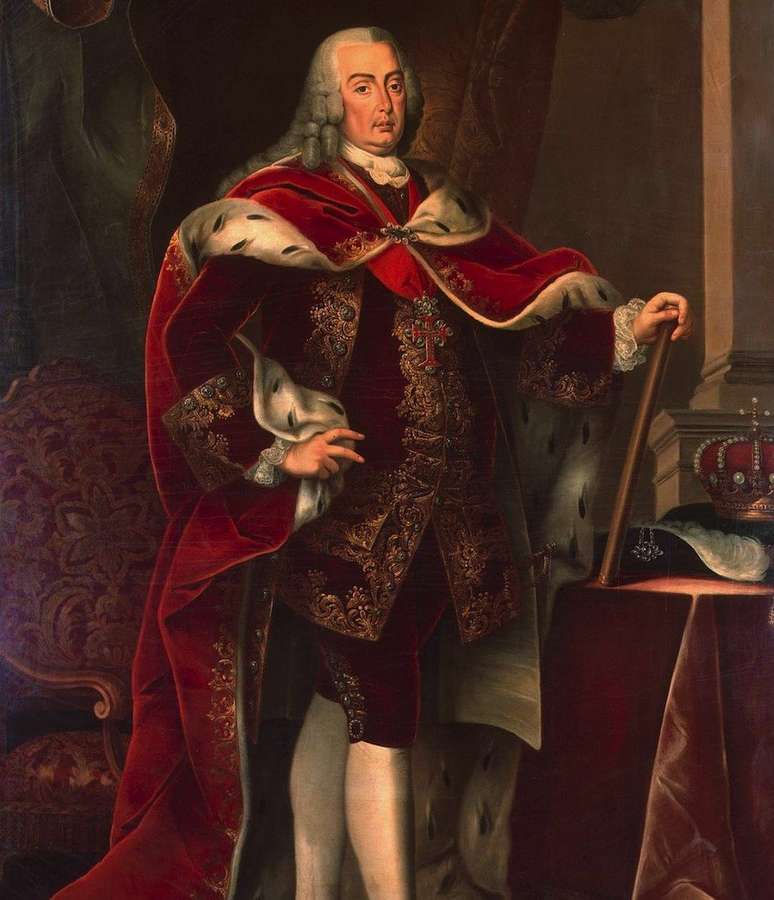 Dom Jos&eacute; 1&ordm; , em retrato de Miguel Antonio do Amaral