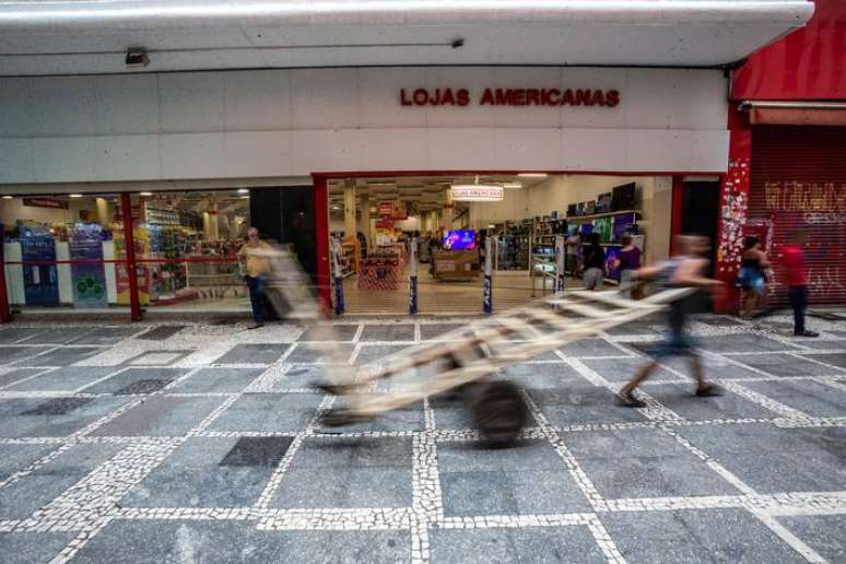 Unidade das lojas Americanas, no centro de São Paulo.