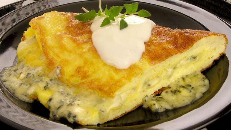 Omelete simples de gorgonzola – Foto: Guia da Cozinha