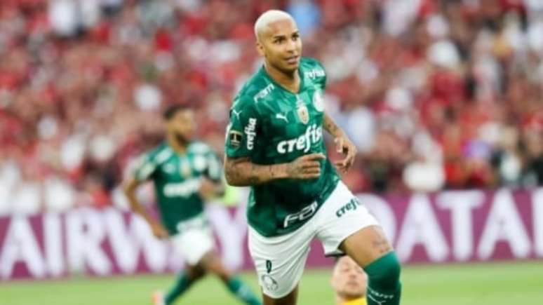 Deyverson marcou gol do título do Palmeiras em cima do Flamengo na final da Libertadores 2021 (Foto: Cesar Greco/SE Palmeiras)