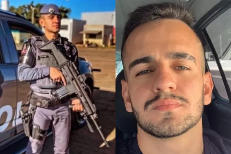 Policial Militar Mateus Godoi foi atingido por um tiro no pescoço