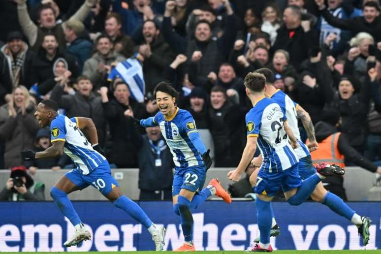 Brighton garante classificação na Copa da Inglaterra com uma vitória sobre o Liverpool (GLYN KIRK / AFP)