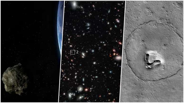 The sky is not the limit!  |  Near-Earth asteroid, early galaxy age e+