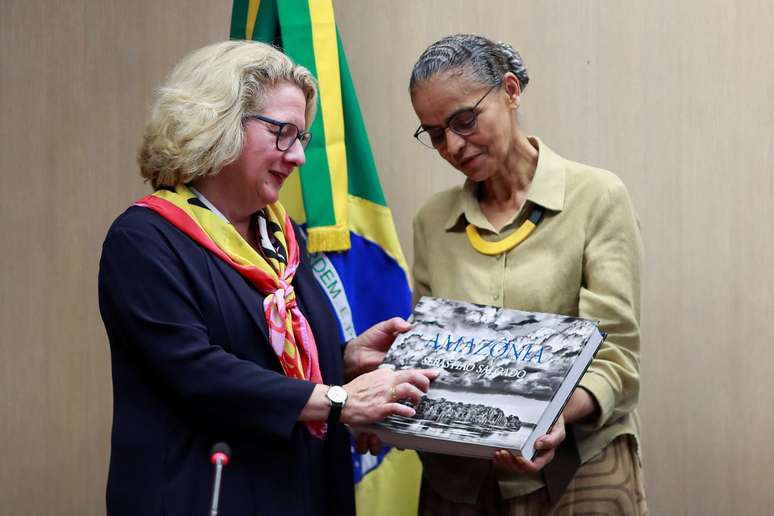 Marina Silva encontra Svenja Schulze em Brasília 