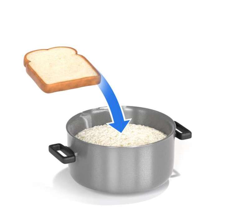 Para amenizar o excesso de sal do arroz, o indicado &eacute; mergulhar rapidamente um p&atilde;ozinho de forma antes do fim do cozimento.