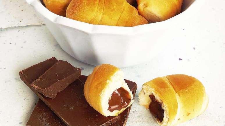 Croissant de chocolate – Foto: Guia da Cozinha