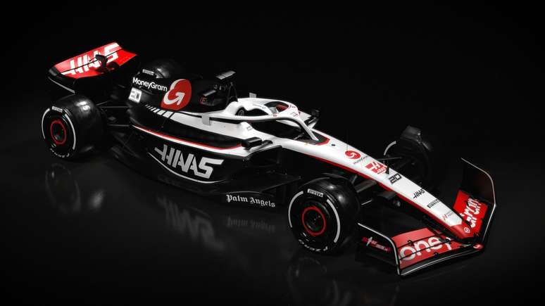 Primeira equipe a revelar pintura de 2023, Haas revelou o VF-23 nesta terça 