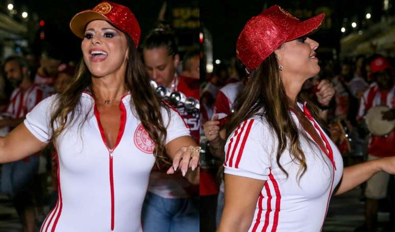 When it comes to Carnival… Viviane Araujo does not disappoint!  The actress goes wild during rehearsals with the suit glued on