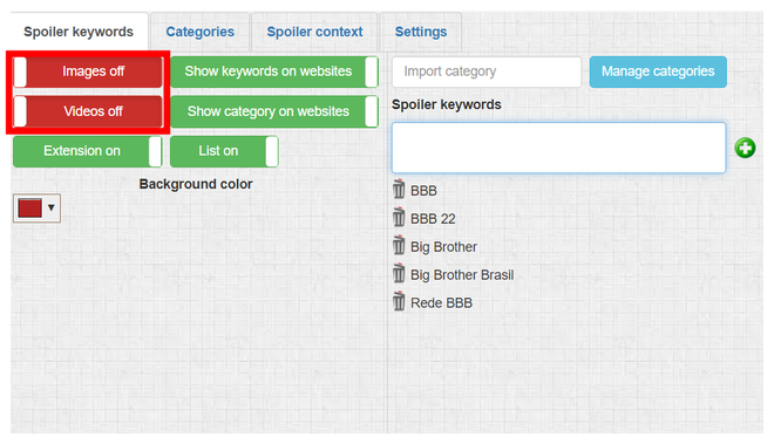 Add words related to the BBB (Screenshot: Canaltech/Felipe Freitas)