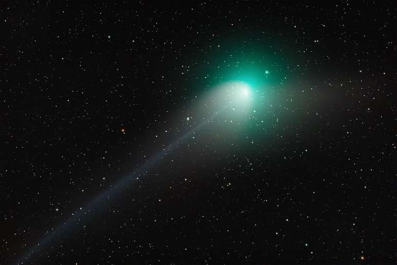 O cometa verde registrado na última semana 