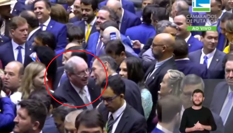 Eduardo Cunha no plenário da Câmara