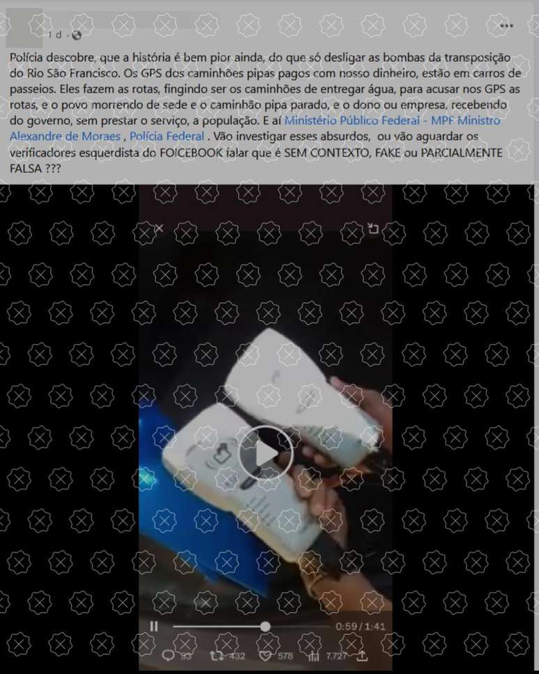 Posts difundem como recente uma a&ccedil;&atilde;o policial ocorrida em 2017, que prendeu acusado de fraudar a Opera&ccedil;&atilde;o-Carro Pipa no Cear&aacute;