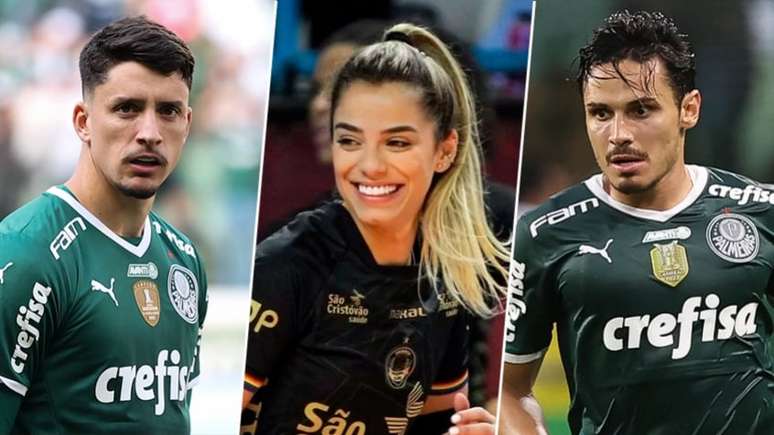Key Alves viveu romance com Piquerez, do Palmeiras (Fabio Menotti/Palmeiras; Cesar Greco/Palmeiras/by Canon; Reprodução/Instagram)