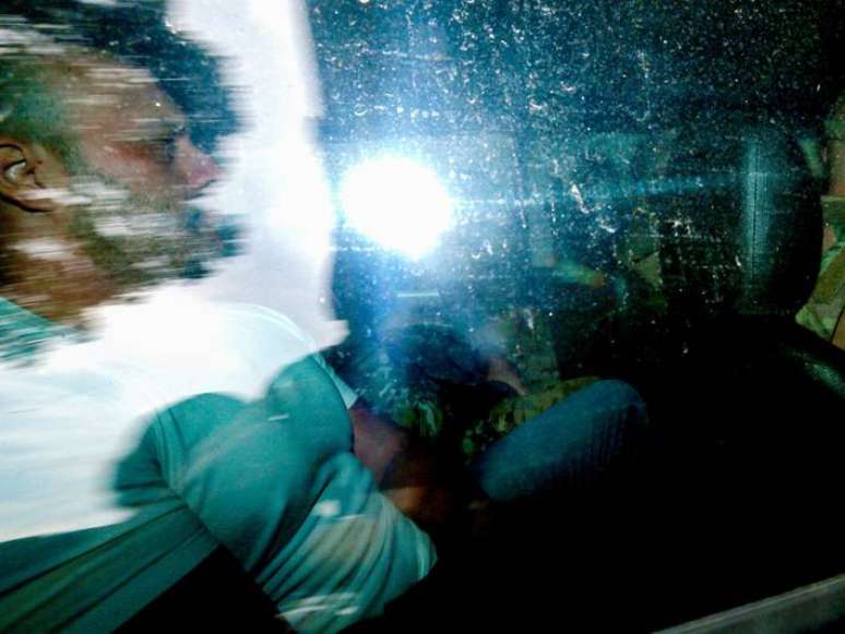 O ex-deputado federal Daniel Silveira (PTB-RJ) chega a sede da Pol&iacute;cia Federal, no centro do Rio, nesta quinta-feira, 2