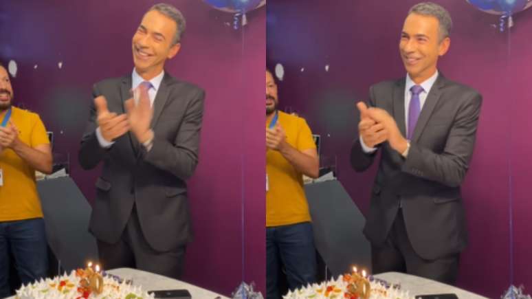 Cesar Tralli celebrates 30 years as a Globo reporter: 