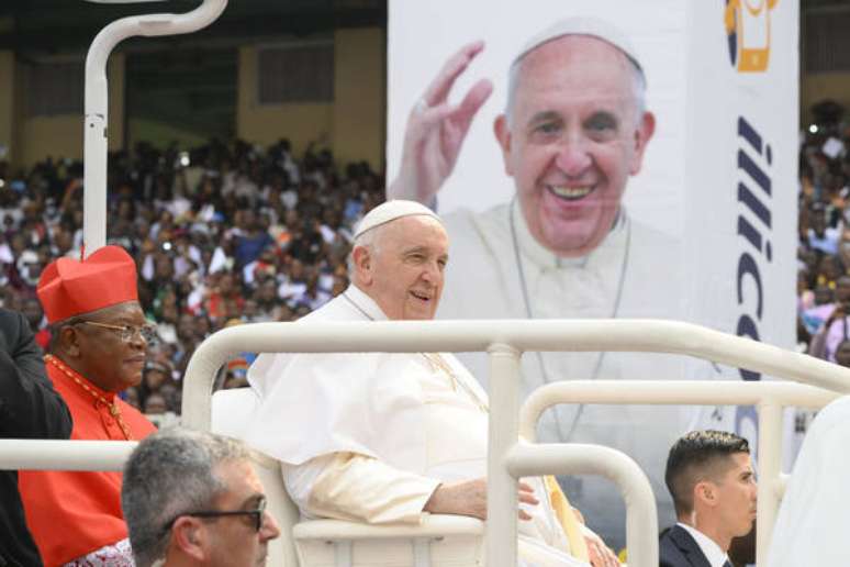 Papa Francisco durante encontro com jovens em Kinshasa