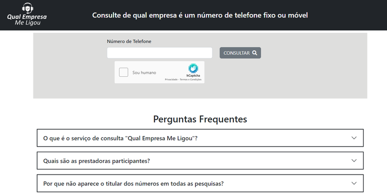Ferramenta permitirá que usuários saibam qual empresa fez contato com ligação 