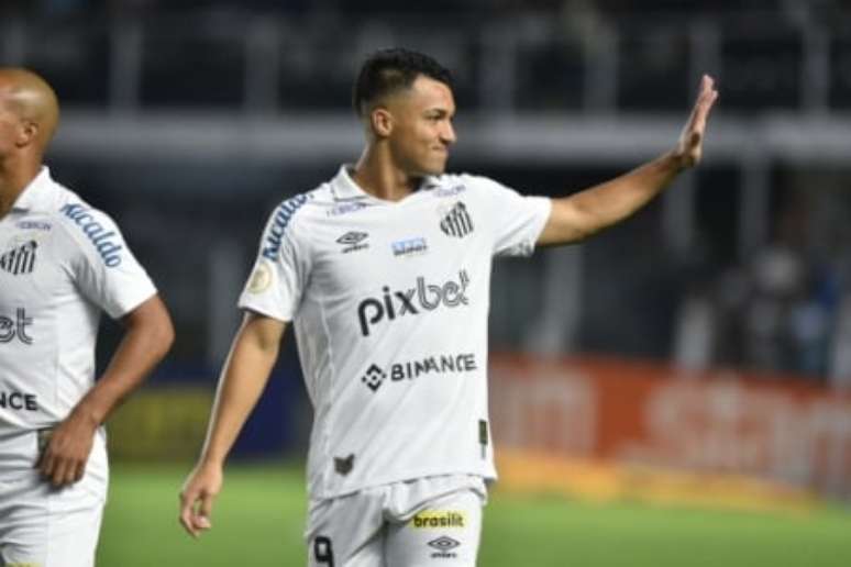 Marcos Leonardo é protagonista no Peixe (Foto: Ivan Storti/Santos FC)