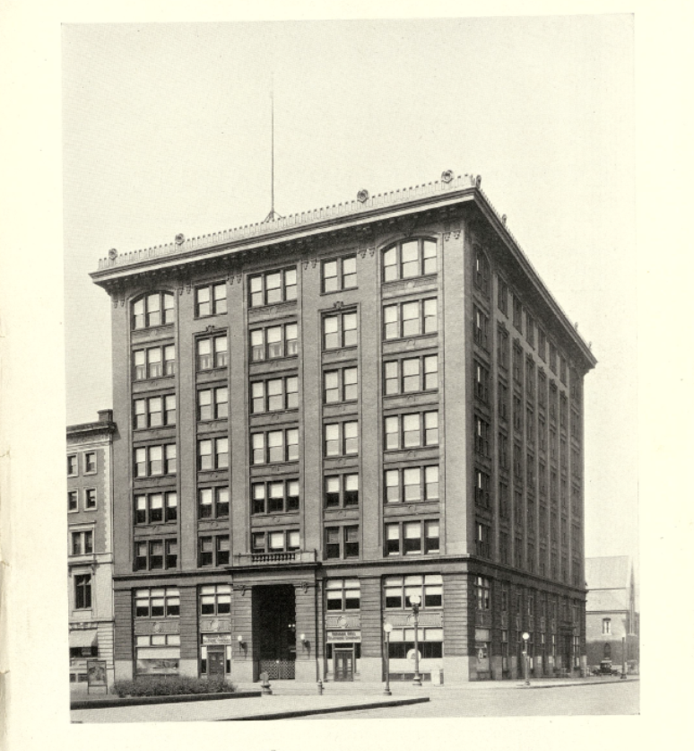 Fachada da sede da Indiana Bell Telephone Company