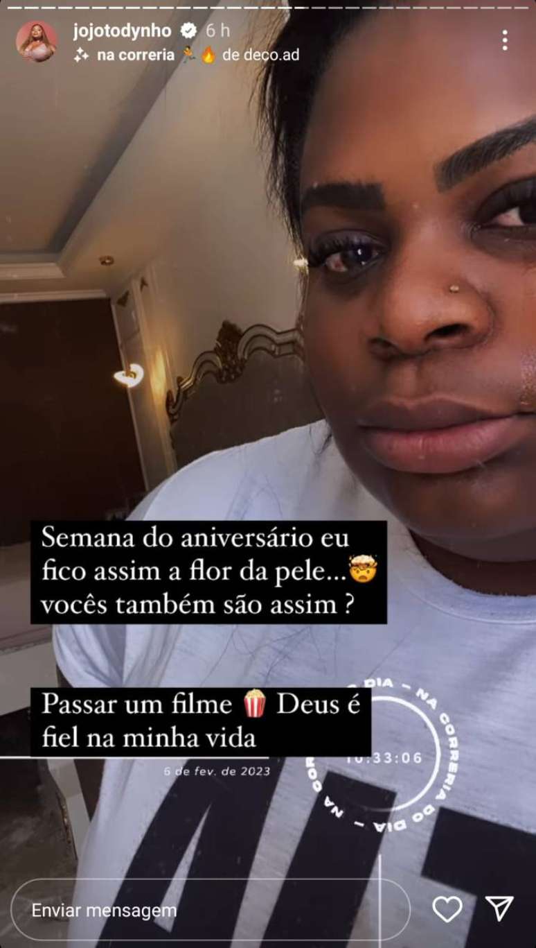 Jojo Todynho falou sobre a expectativa ao celebrar mais um aniversário