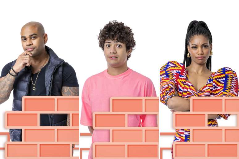 Cezar, Gabriel and Tina are on the third wall of “BBB 23”