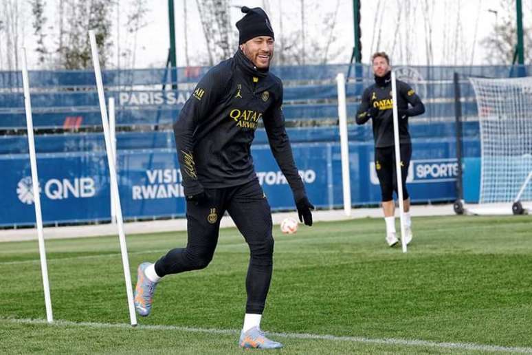 Neymar retorna aos treinos com o grupo do PSG (Foto: Divulgação/PSG)