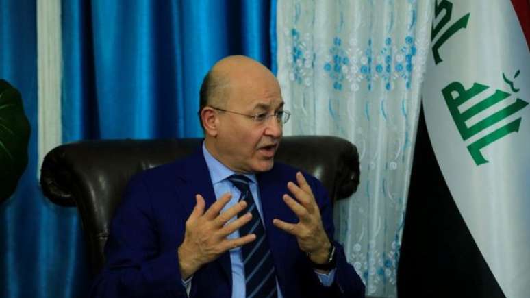 Barham Salih foi escolhido para o cargo de presidente em 2018, seguindo o acordo que d&aacute; a Presid&ecirc;ncia a um curdo