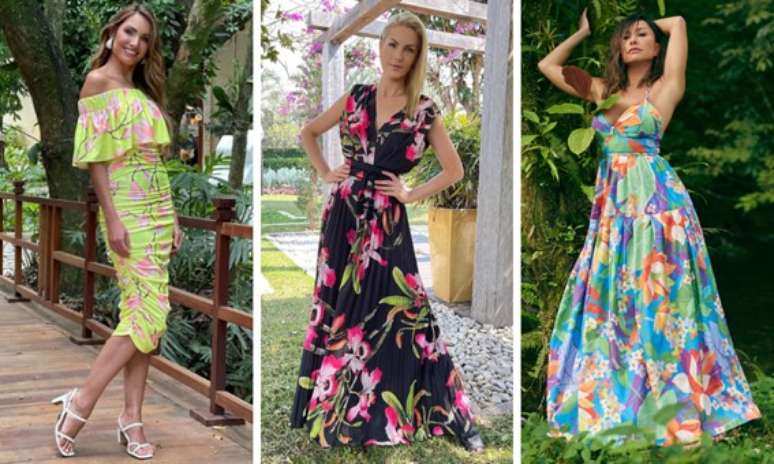 Estampas botânicas com Patricia Poeta, Ana Hickmann e Sabrina Sato (Fotos: Reprodução/Instagram)