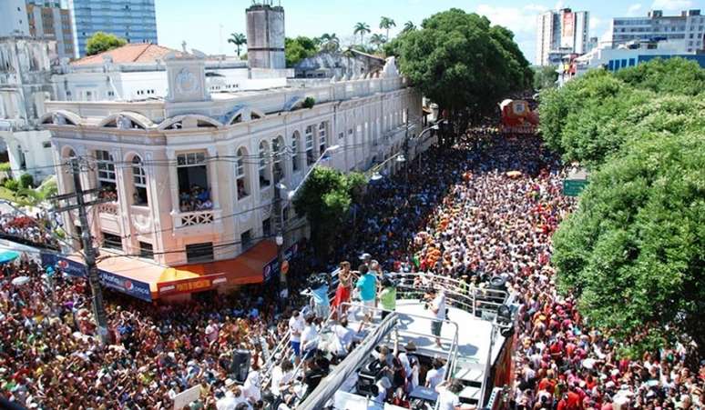 Carnaval no centro de Salvador