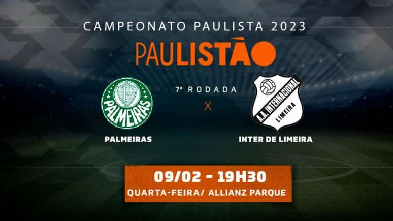Palmeiras e Inter de Limeira se enfrentam nesta quinta-feira (Foto: Arte LANCE!)