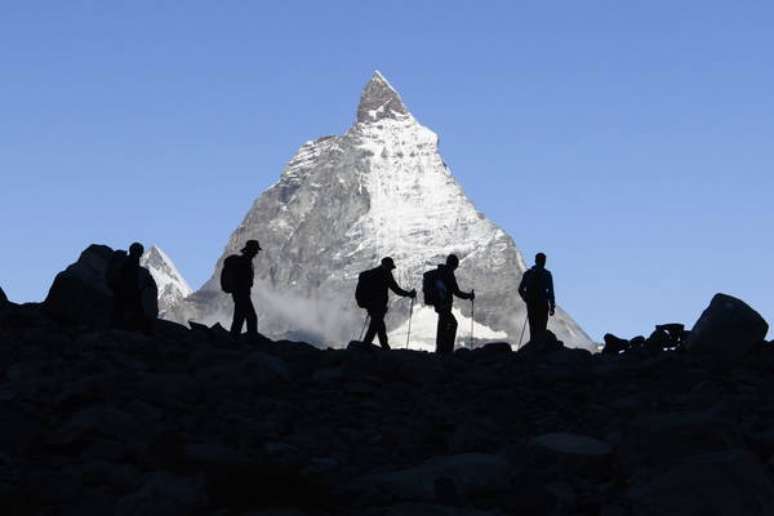 Vista do Matterhorn, ou Cervino para os italianos