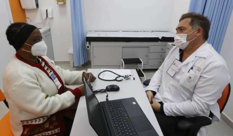 Mutirão de saúde Neo Química, realizado pelo Horas da Vida na Neo Química Arena, na Zona Leste de São Paulo