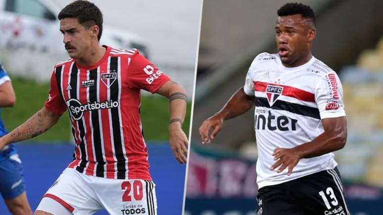 Insatisfeitos? Neves e Luan são alvos do mercado (Montagem Lance!
Fotos: Ruben Chiri / São Paulo FC)