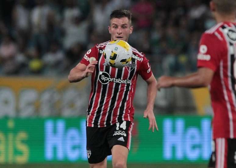 Galoppo foi o autor do único gol do São Paulo na derrota contra o Bragantino (Foto: Rubens Chiri / saopaulofc.net)