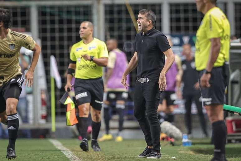 Eduardo Coudet ainda não perdeu desde que chegou ao Atlético-MG (Foto: Pedro Souza/Atlético-MG)