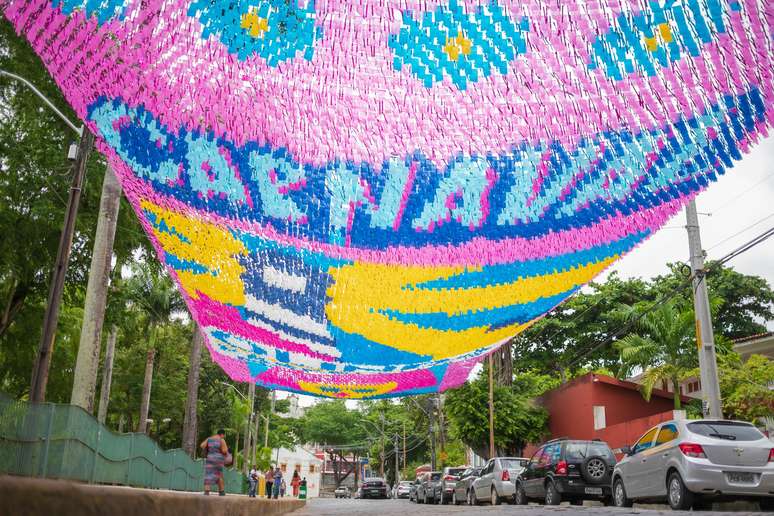 Decoração aérea do Carnaval de Olinda 2023