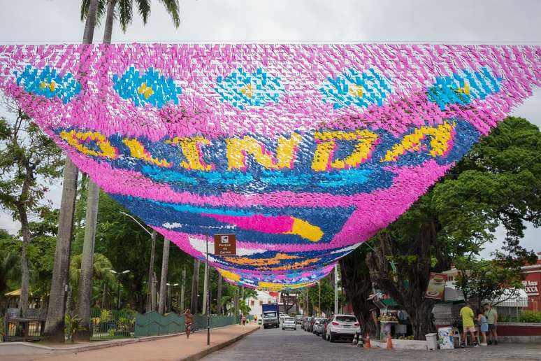 Decoração aérea do Carnaval de Olinda 2023