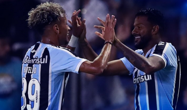 Bitello e Reinaldo foram destaques na vitória do Grêmio sobre o Juventude, pelo Gauchão (Foto: Divulgação/Grêmio)