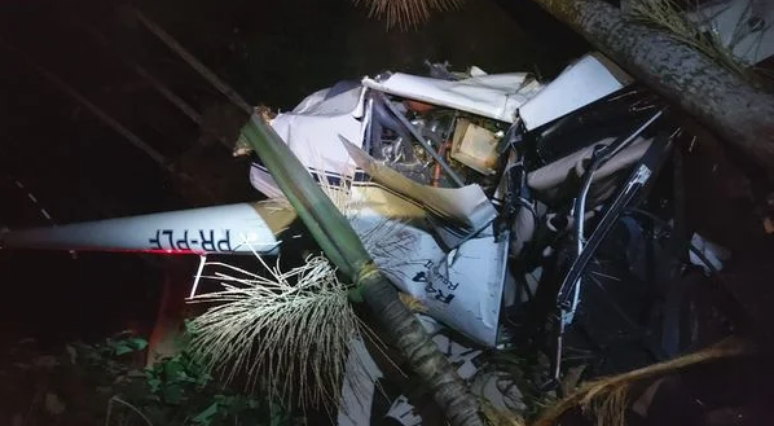 Helicóptero caiu em uma localidade rural de Vargem Alta 