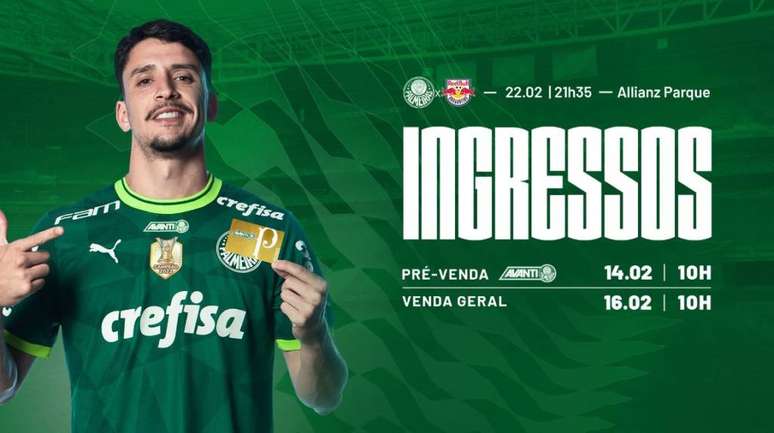 Palmeiras announce R$ 60 tickets for the match against Bragantino on the 22nd