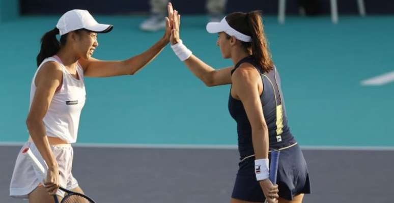 Zhang e Stefani conquistaram o título logo no primeiro torneio da dupla (Foto: Mubadala Abu Dhabi Open)