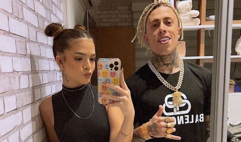 Oh the love!  Mel Maia decides to pay homage to his boyfriend, MC Daniel, with a tattoo and the singer shows a drawing