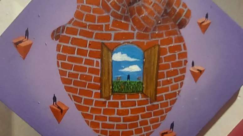 O artista Camilo Benedito, dono do perfil @sapiens_questione, exp&otilde;e suas obras no Instagram