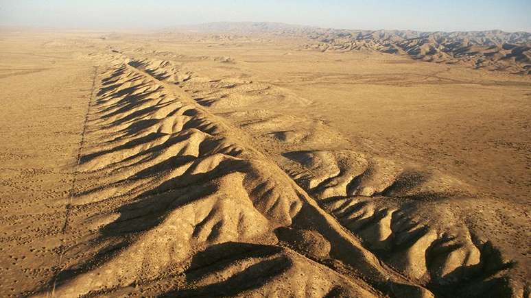 A Falha de San Andreas, que corta o Estado americano da Califórnia, é uma das mais famosas do mundo
